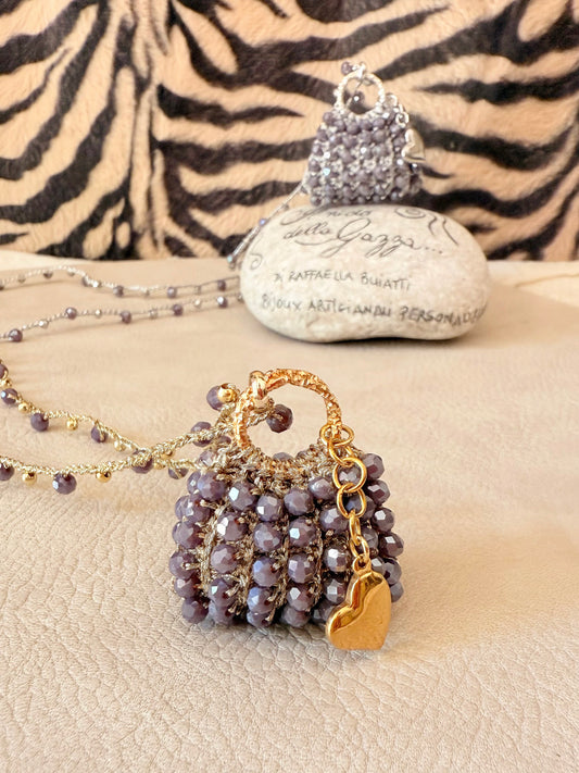 Collana Mini Bag Malva