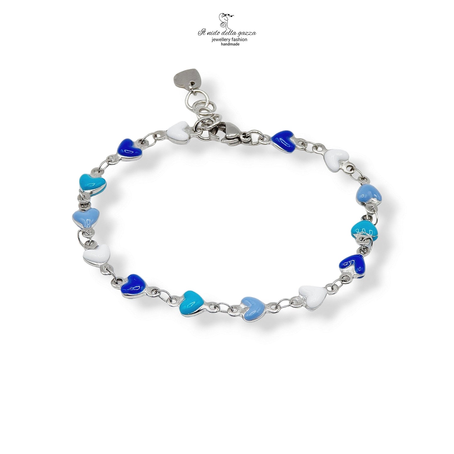 Bracciale Cuori Azzurri