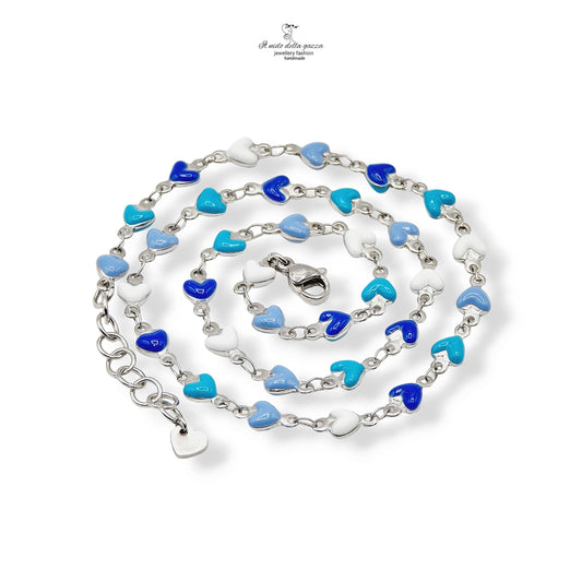 Girocollo Cuori Azzurri