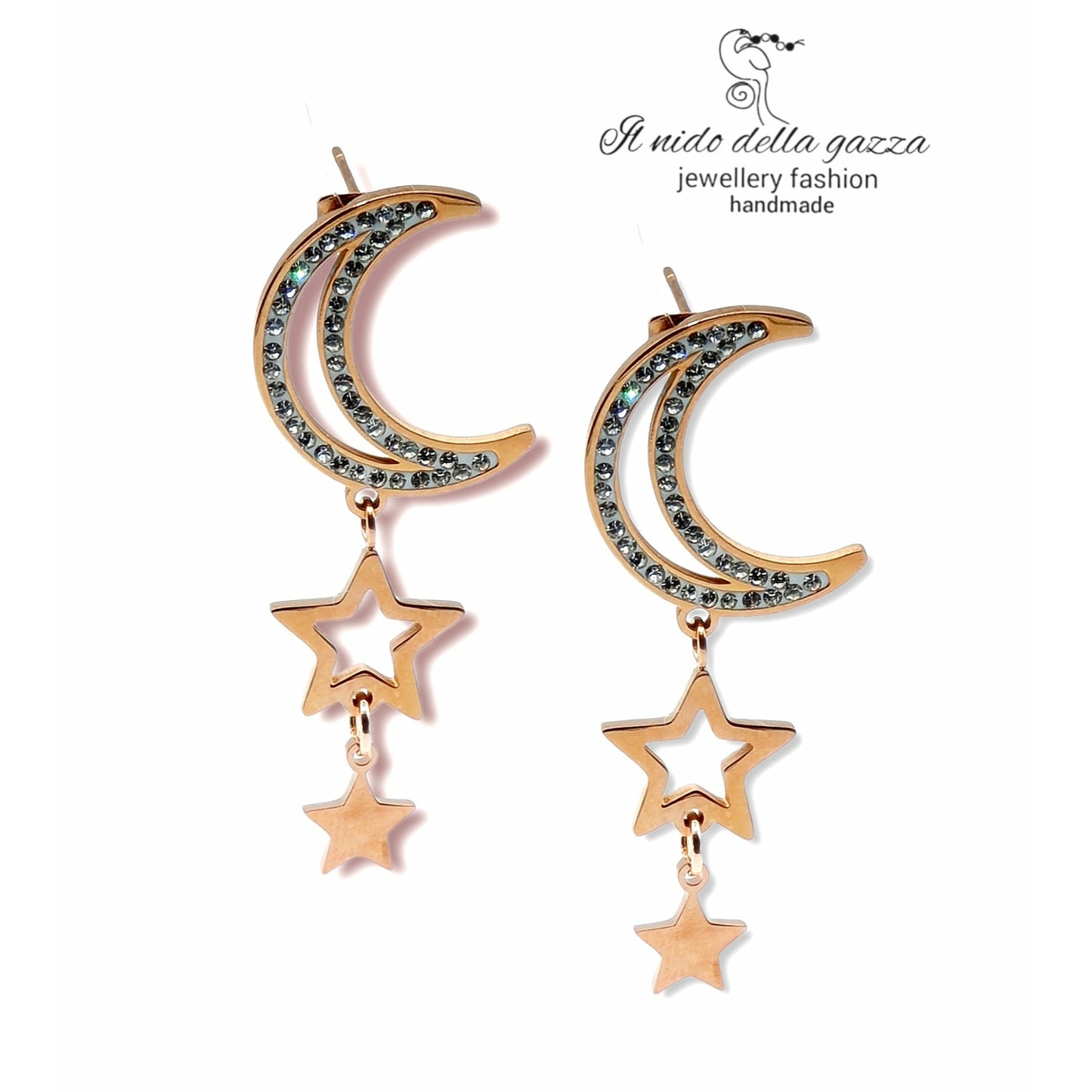 moon earrings