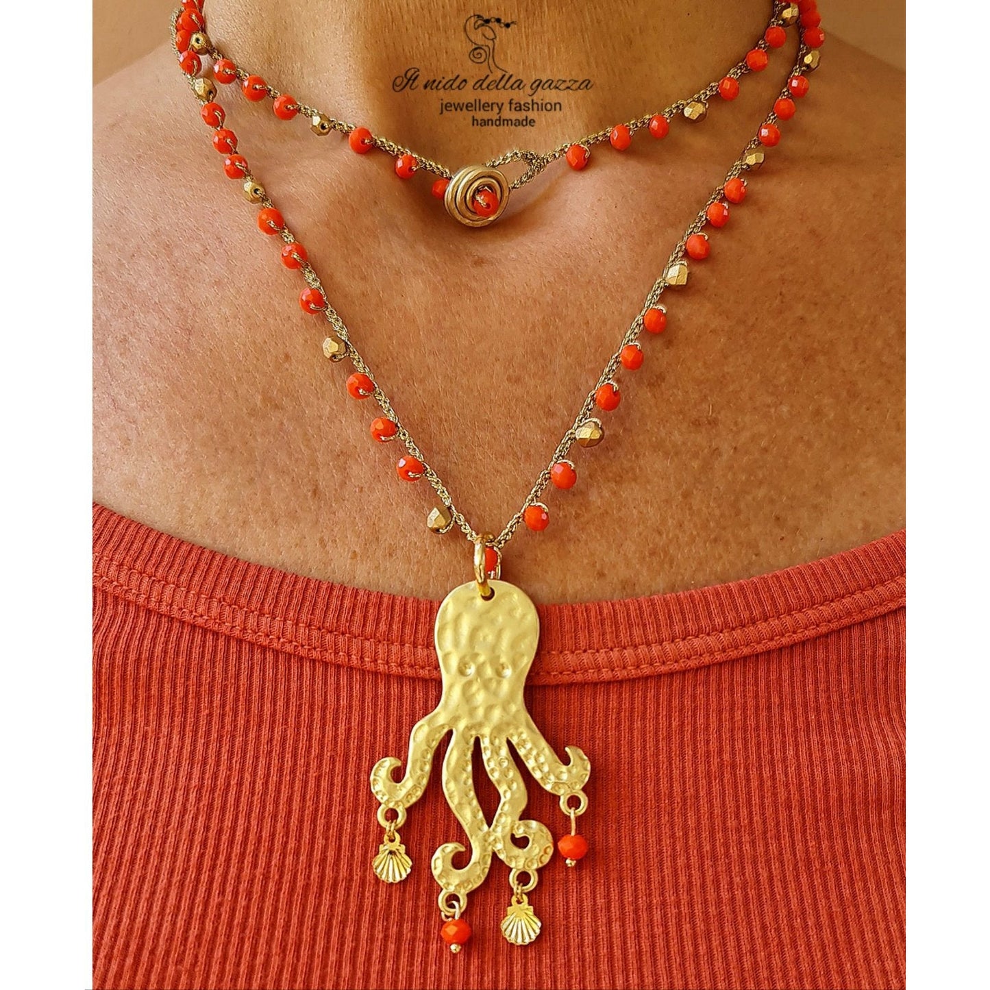 Crochet Positano necklace