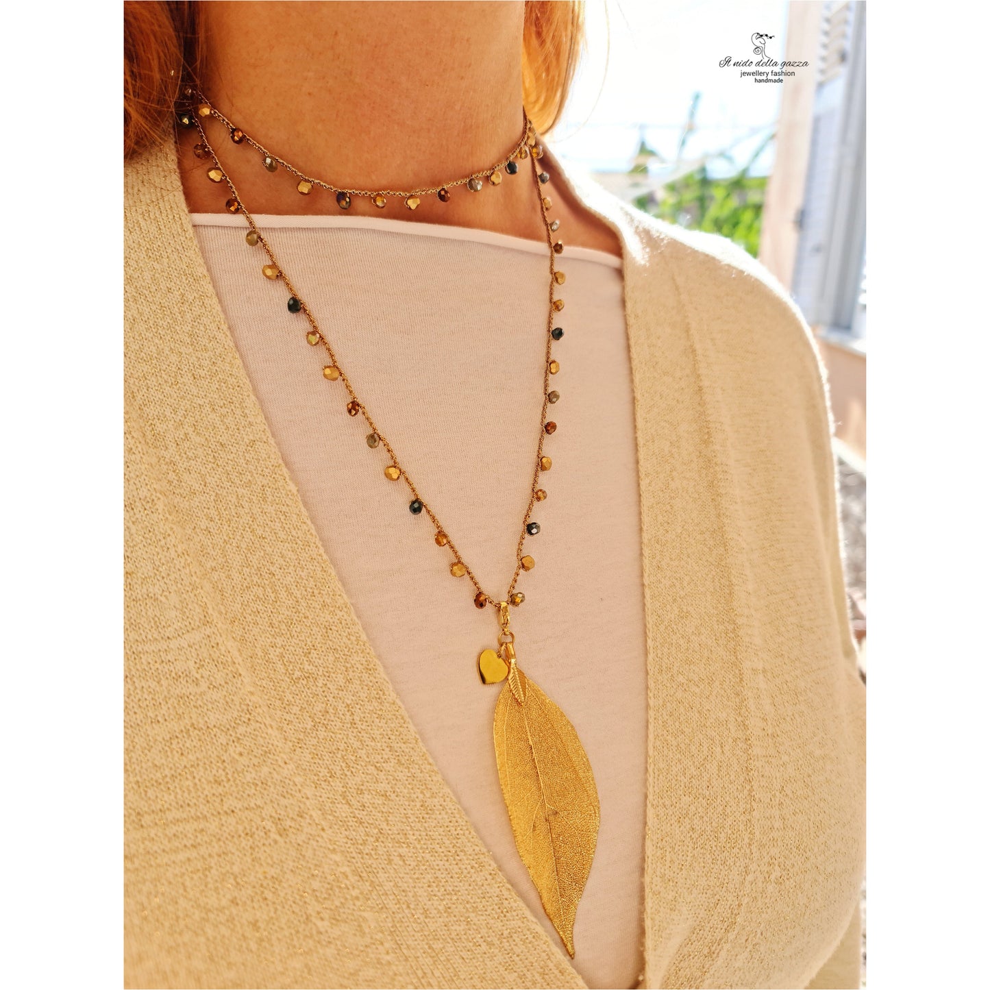 Gold Crochet Necklace
