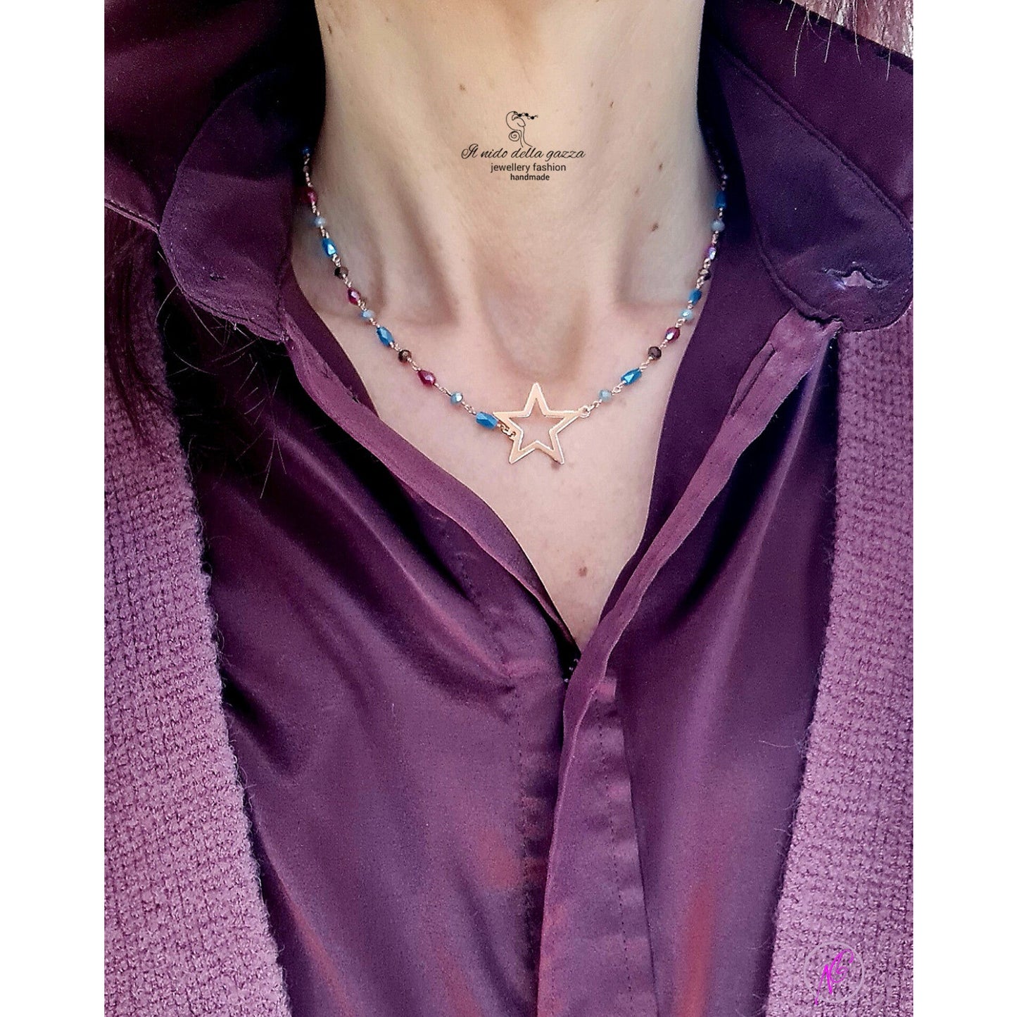 Rosary Rosè necklace