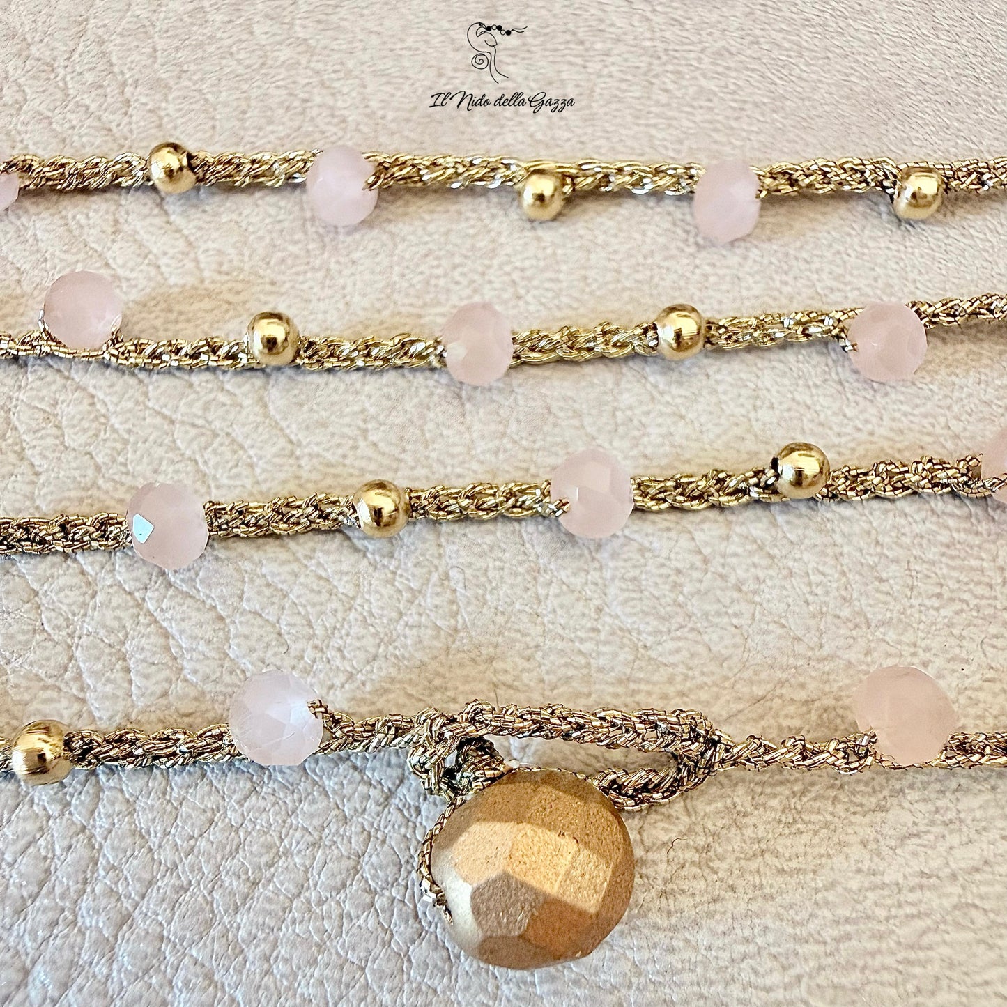 Collana Mini Bag-Rosa Cipria