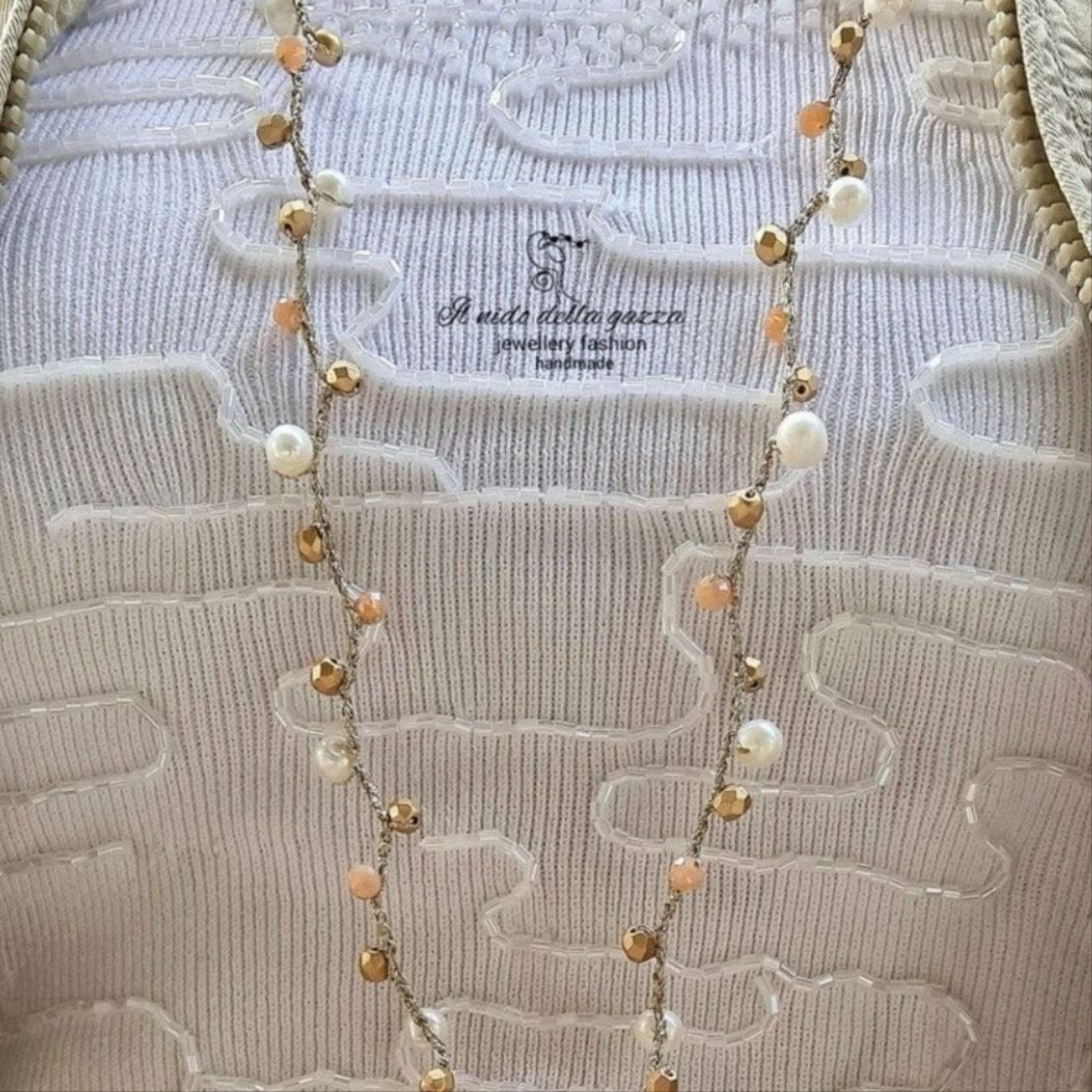 Collana Crochet Pearls