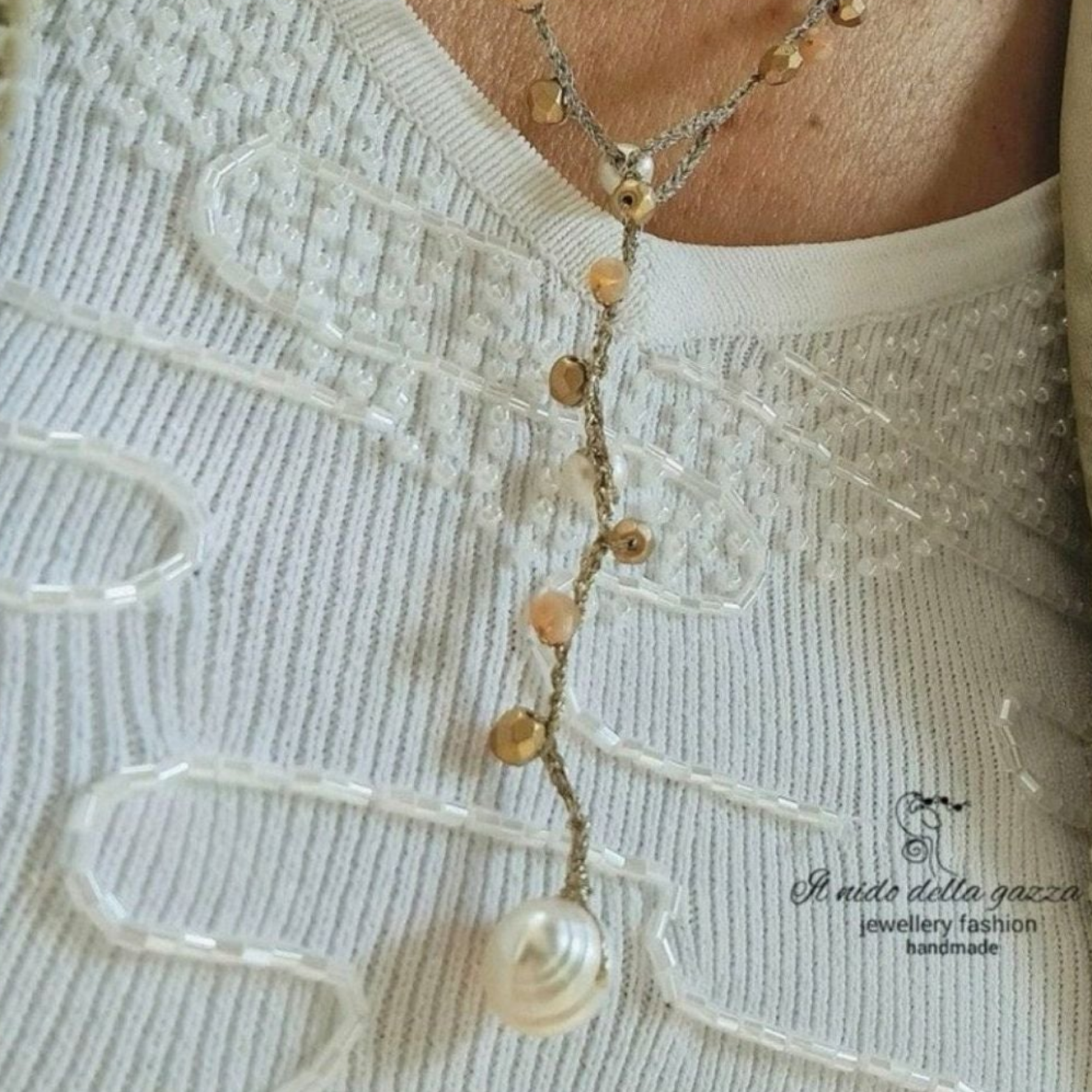 Collana Crochet Pearls