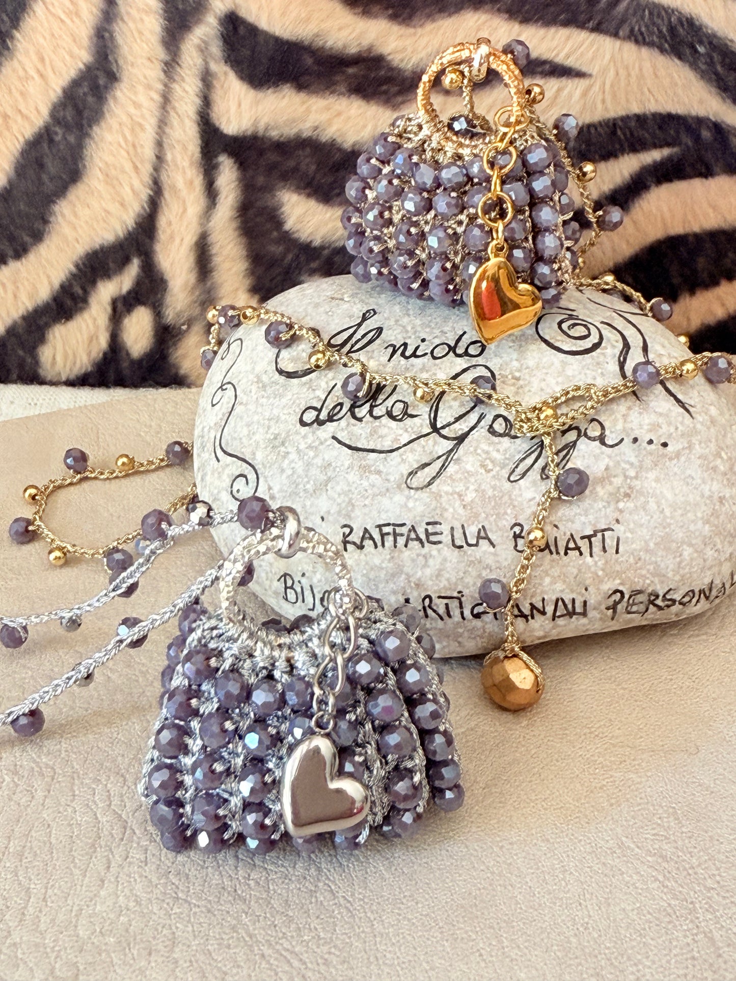 Collana Mini Bag Malva