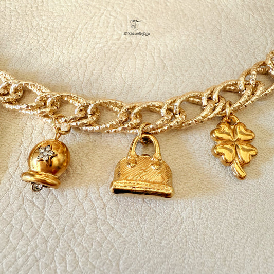 Bracciale Charm Luce Dorata dettagli