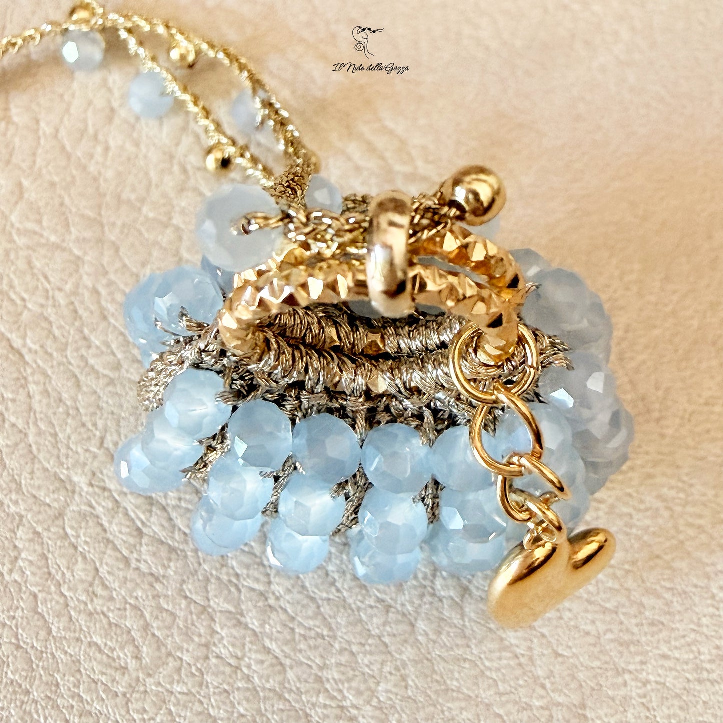 Collana Ciondolo Mini Bag-Azzurro