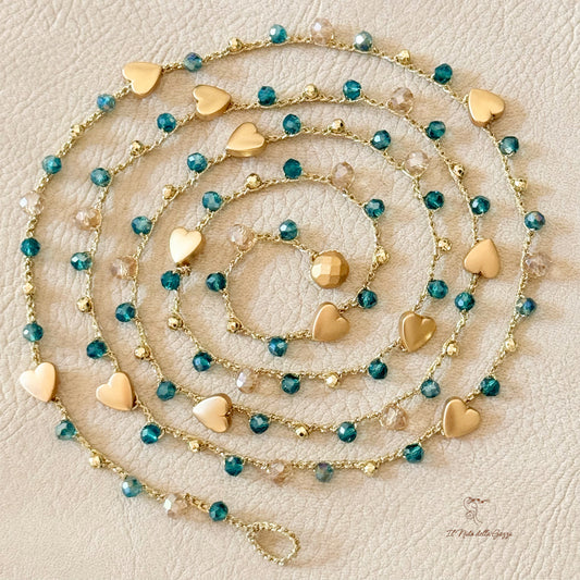 Collana/Bracciale Luce di Blu Petrolio