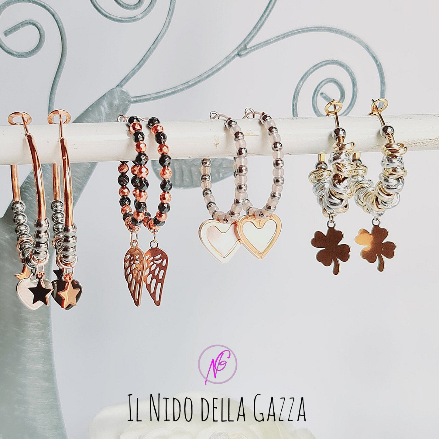 Angel earrings